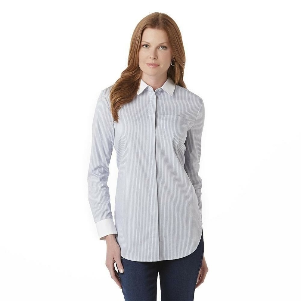 Womens Button Shirt Blouse Covington size S XL NEW